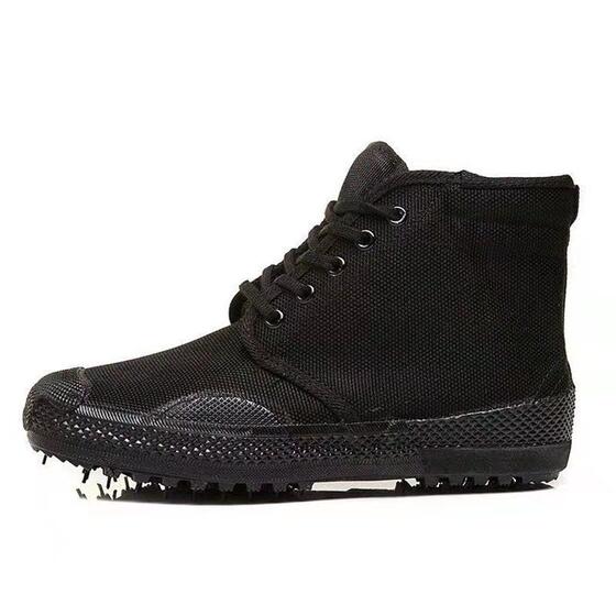 Thickened soft sole rubber shoes, labor protection wear-resistant high-top camouflage shoes