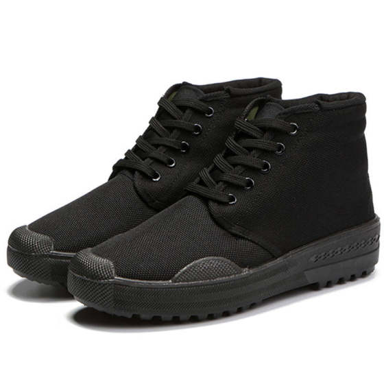 Wear-resistant and breathable labor protection work shoes with rubber soles