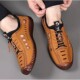 Men's Leather Shoes Crocs Casual Shoes Middle-aged and Elderly Sandals