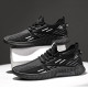Spring and summer breathable construction site men's shoes for work black