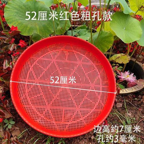 筛子簸箕家用晒菜干货晒东西神器塑料粗细孔筛网筛米虫的圆形塞子 - 图3