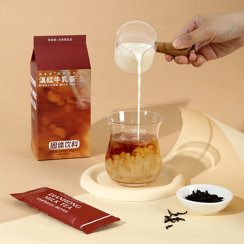 李茶德牛乳茶生椰可可果粒港式网红奶茶速溶冲泡奶茶袋装冲饮品