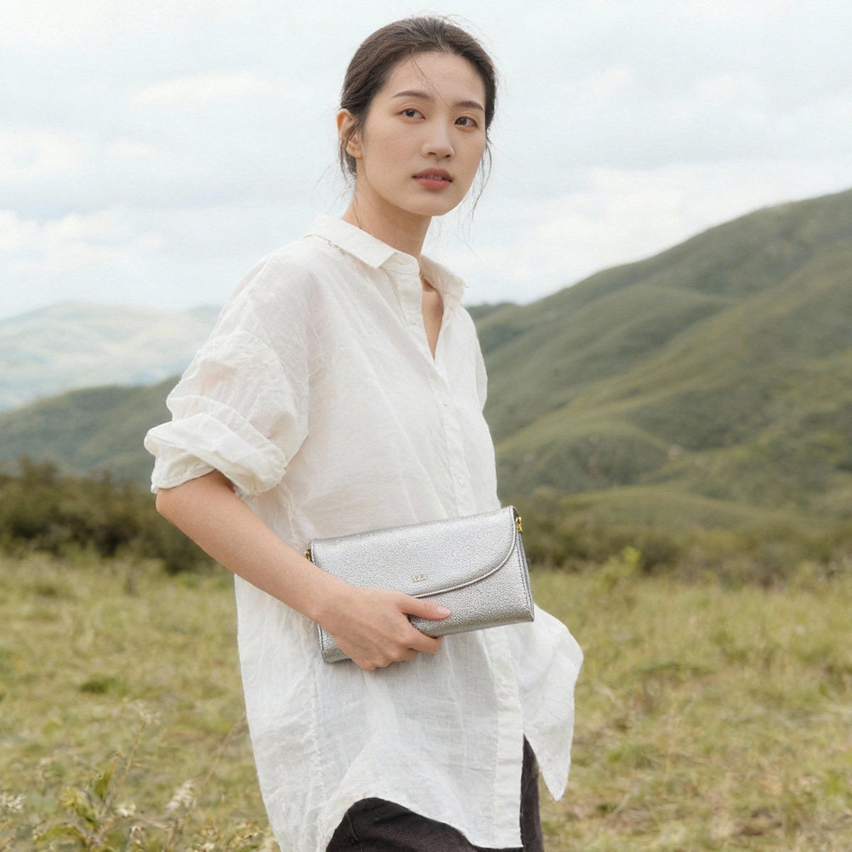 SADI链条包女软皮真皮单肩斜挎包大容量长款钱包高级质感手拿包女,淘宝优惠券,粉丝福利购,淘宝优惠卷