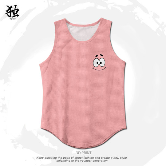 Патрик Стар Губка Боб Квадратные Штаны Жилет Дышащая и быстросохнущая пара