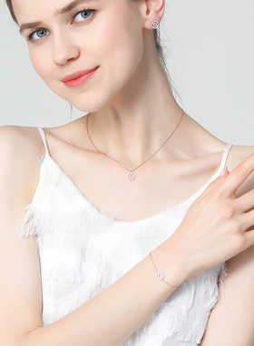 Cottiny圆形925纯银手