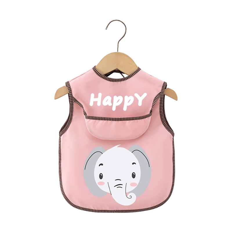 Children's eating coveralls and rice pockets are waterproof and dirt-proof in summer.