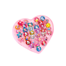 Ожерелье 儿童戒指女童可爱宝石钻石小戒子女宝宝女孩玩具