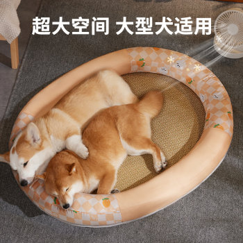 Dog kennel summer mat ເຫມາະສໍາລັບທຸກລະດູການ puppy summer mat ນອນ mat cat kennel bed house pet supplies