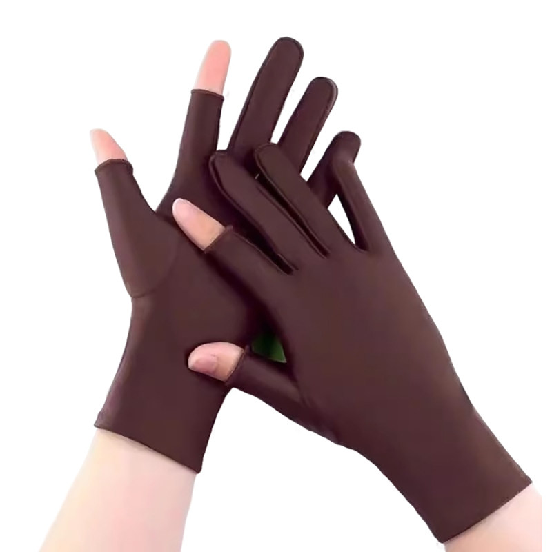 女士冰丝手套夏季春秋天漏半截露二指采摘茶防晒薄款骑行开车2指,淘宝优惠券,粉丝福利购,淘宝优惠卷