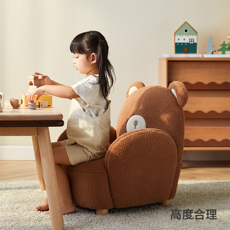 林氏儿童卡通懒人沙发家用客厅儿童可爱小熊沙发单椅家具林氏木业 - 图3