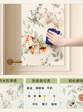 复古法式门贴纸高级感卧室木门贴