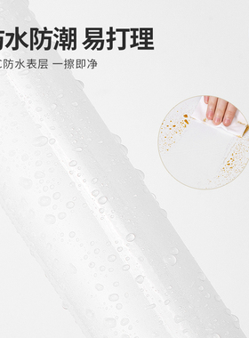 白色贴纸自粘家具翻新防水墙纸