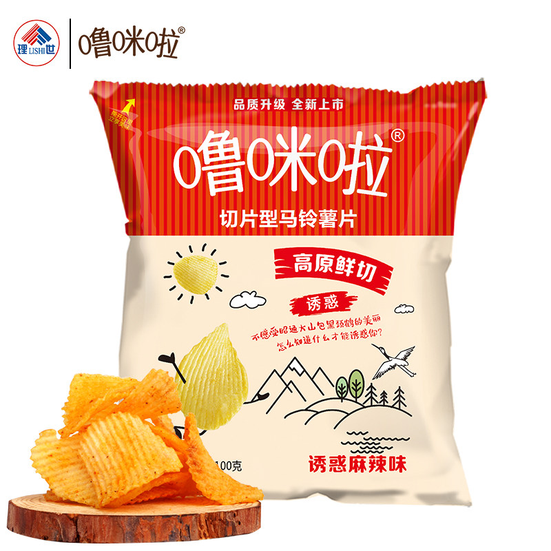 噜咪啦鲜切薯片整箱装休闲零食 噜咪啦膨化食品