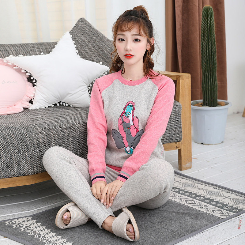 俞兆林青年保暖内衣女纯棉套装冬 俞兆林优云保暖套装