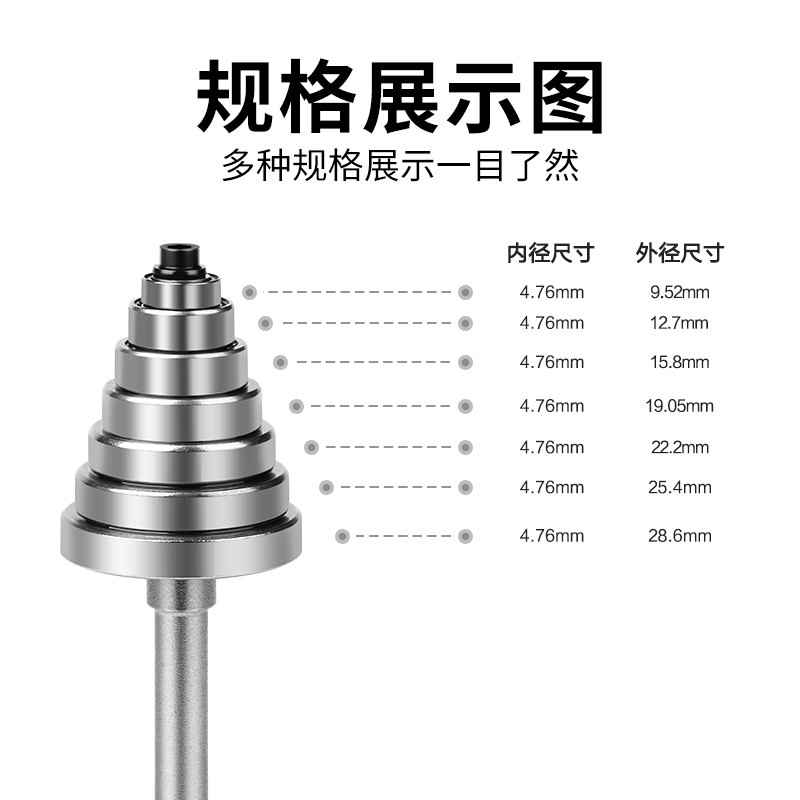 名刃木工铣刀替换轴承配件轴承刀头轴承刀柄木工上下轴承铣刀配件 - 图1