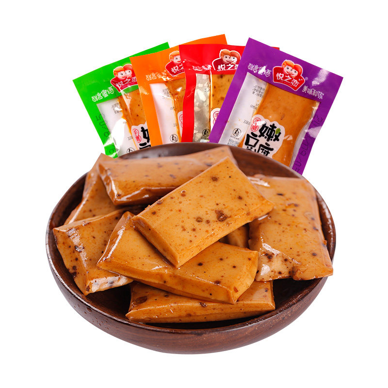 悦之恋即食小吃q弹小包五香豆腐干 悦之恋食品豆腐干