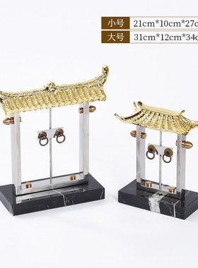 中式传统建筑亭子宝塔模型摆件