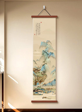 2026宋式美学松崖观瀑玄关装饰画