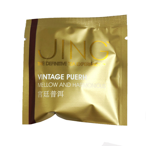 英国JING TEA 宫廷普洱茶 三角立体纱网茶包 2.5g - 图3