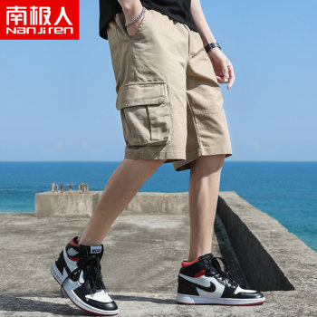 Nanjiren Thin Workwear Casual Shorts Men's Summer New Trendy Loose Fashion Brand Sports Casual Five-Fifth Pants