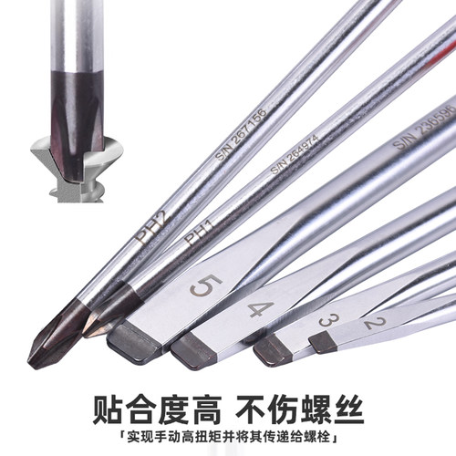 PB螺丝刀瑞士进口十字一字电工改锥梅花起子工具工业高硬度螺丝批 - 图2