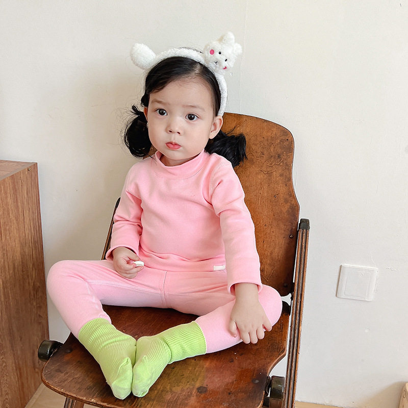 儿童秋衣秋裤男女童无骨保暖半高领内衣宝宝纯棉睡衣套装秋家居服,淘宝优惠券,粉丝福利购,淘宝优惠卷