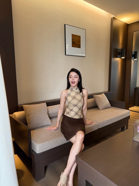 ຊັ້ນໃນຂອງແມ່ຍິງ Retro plaid camisole