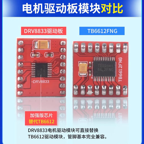 TB6612FNG电机驱动板模块 芯片 DRV8833高性能超L298N - 图3