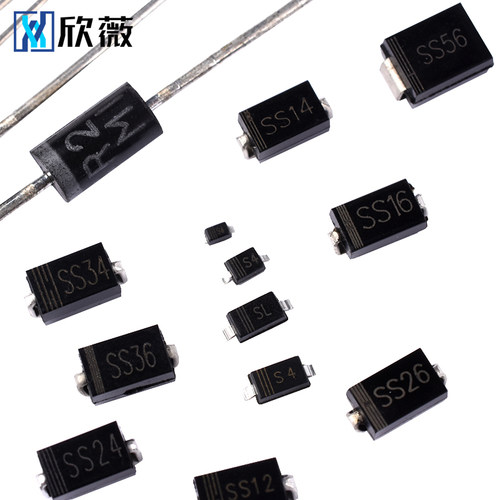 1N5819 5822 SR160 360 540 2100 3100 5100直插肖特基整流二极管 - 图3