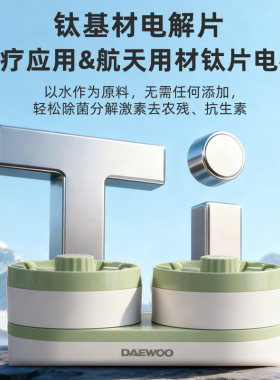 双仓荤素独立纯钛电解片无线