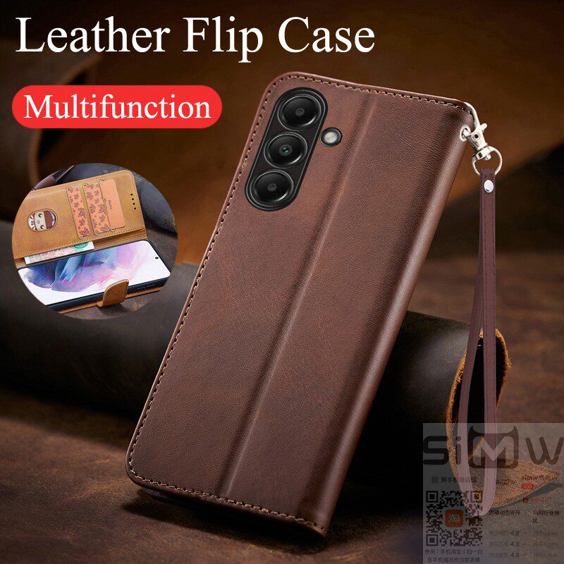 Suitable for Samsung A17 mobile phone case Galaxy A17 5G clamshell leather case SM-A1760 all-inclusive silicone case A176B protection samsunga anti-fall galaxy business A17 new style