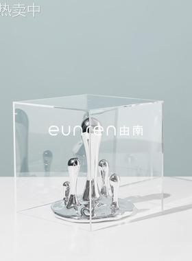 现代简约轻奢创意水滴摆件样板房间售楼处客厅家居电视柜软装饰品