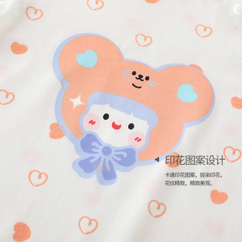 嬰兒連體衣夏季薄款男女短袖哈衣純棉寶寶爬爬服新生兒夏裝外出服_香橙布丁旗艦店_童裝_嬰兒裝_親子裝