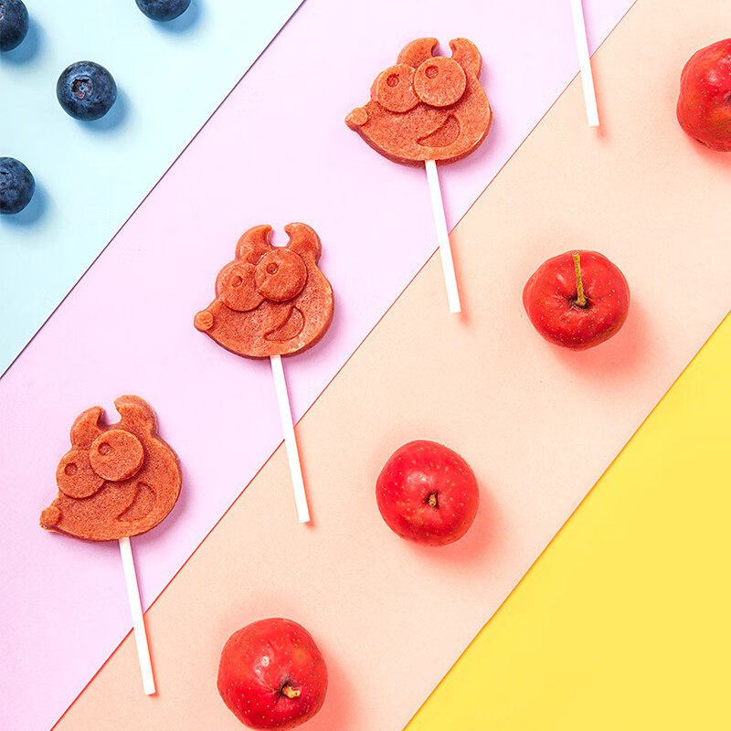 小鹿蓝蓝山楂棒棒糖宝宝零食儿童水果条送婴幼儿无添加辅食食谱