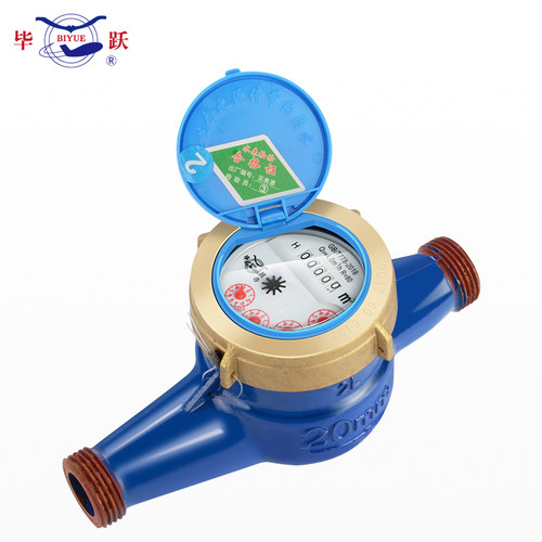 上海毕跃水表家用出租房旋翼湿式机械螺纹4/6分1寸自来水智能水表 - 图0