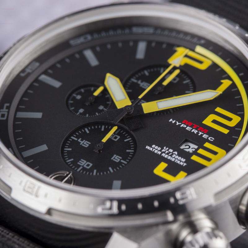 MTM高压者年代3黄色盘男士手表欧美进口腕表战术小众尼龙表带男表 - 图0