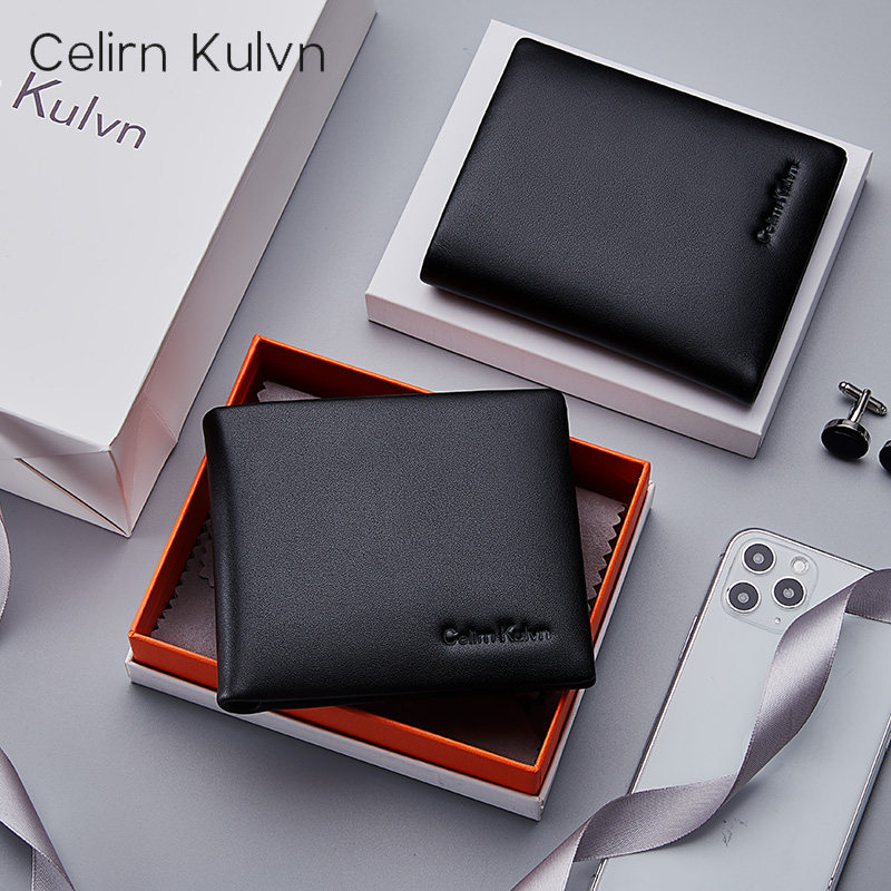 正品ck短款男士2019新款潮牌软钱包 阳光岛箱包钱包