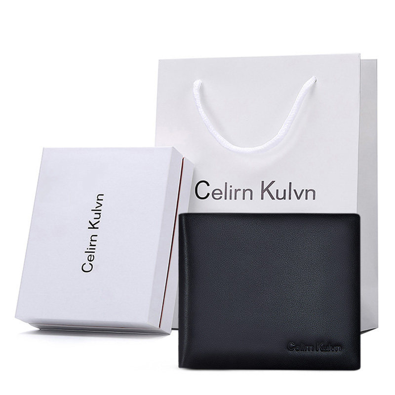 正品ck短款男士2019新款潮牌软钱包 阳光岛箱包钱包