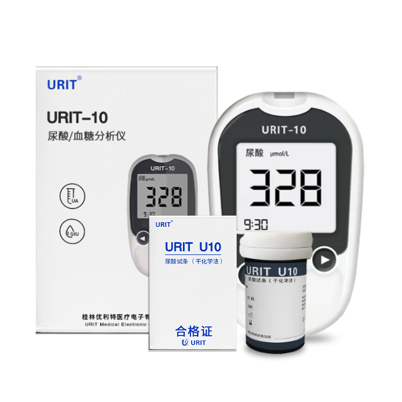 优利特尿酸检测仪家用多功能全自动分析血糖尿酸试纸精准检测痛风
