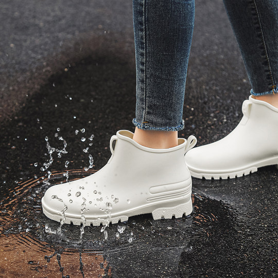 雨鞋男2023新款短筒雨靴女外穿潮流休闲厨房防滑钓鱼胶鞋防水耐磨