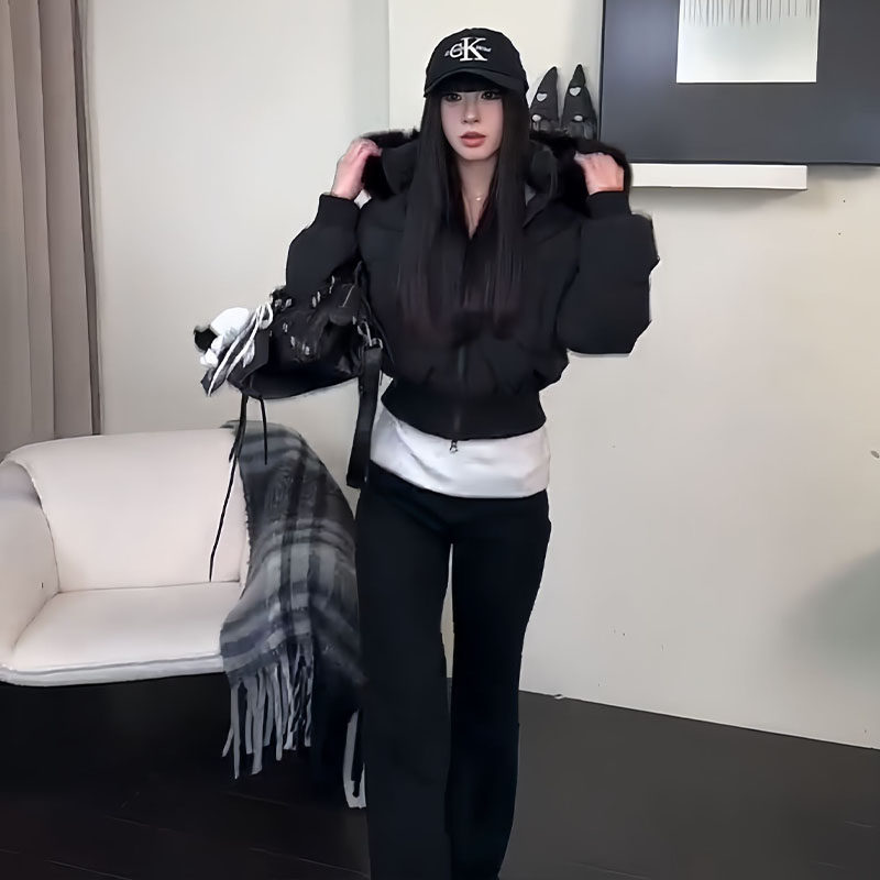 今年流行爆款毛领连帽白鸭绒收腰加厚短款羽绒服女冬季小棉袄外套,淘宝优惠券,粉丝福利购,淘宝优惠卷