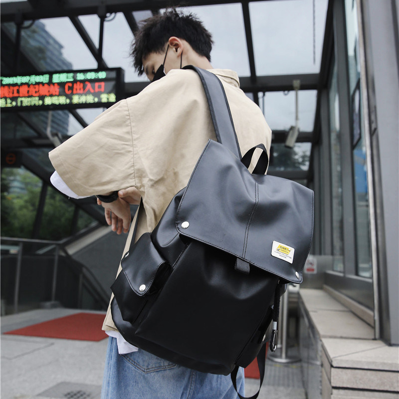 ins潮牌男pu皮质时尚潮流女双肩包 梦凡客双肩背包