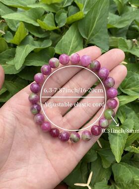 temu希音TK跨境爆款手链双色玉水晶串珠女欧美饰品手串节日礼品