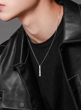 新款莫比乌斯项链男士潮流吊坠简约帅气单身个性首饰品