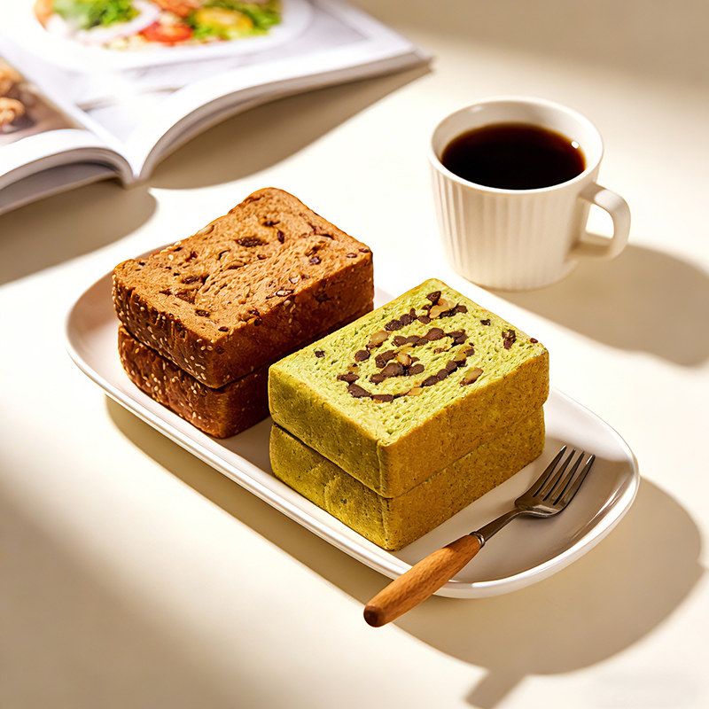 亚膳厚切吐司芋泥肉松味无糖精坚果早餐抹茶红豆代餐主食全麦面包