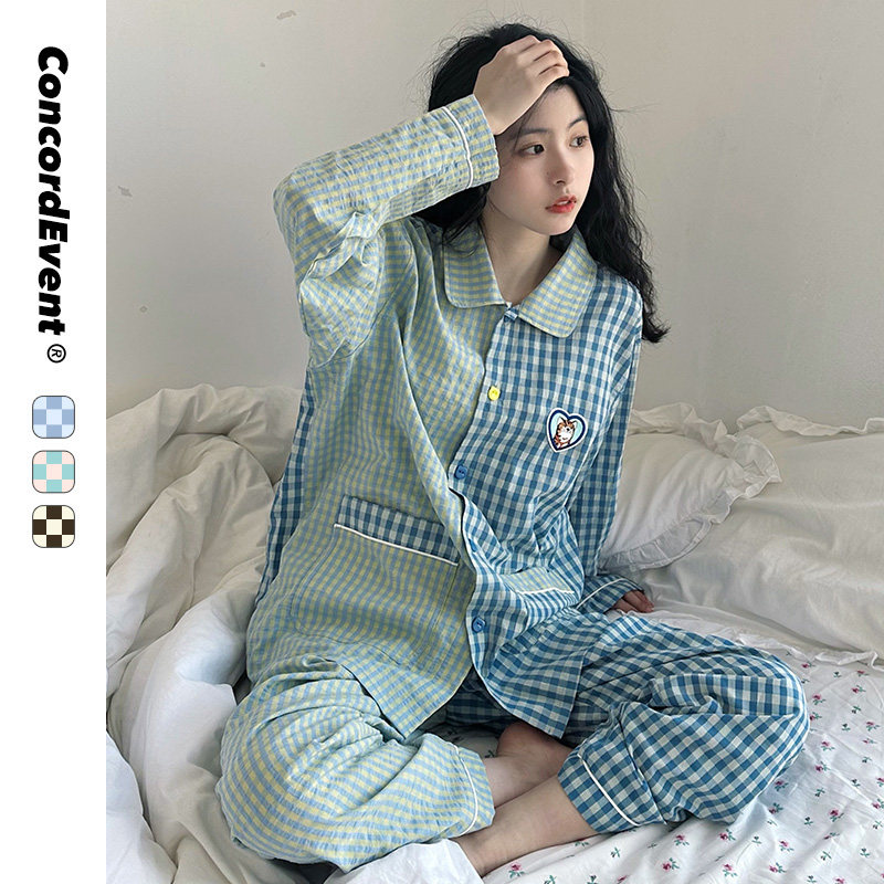 concordevent春秋长袖情侣装睡衣 concordevent睡衣/家居服套装