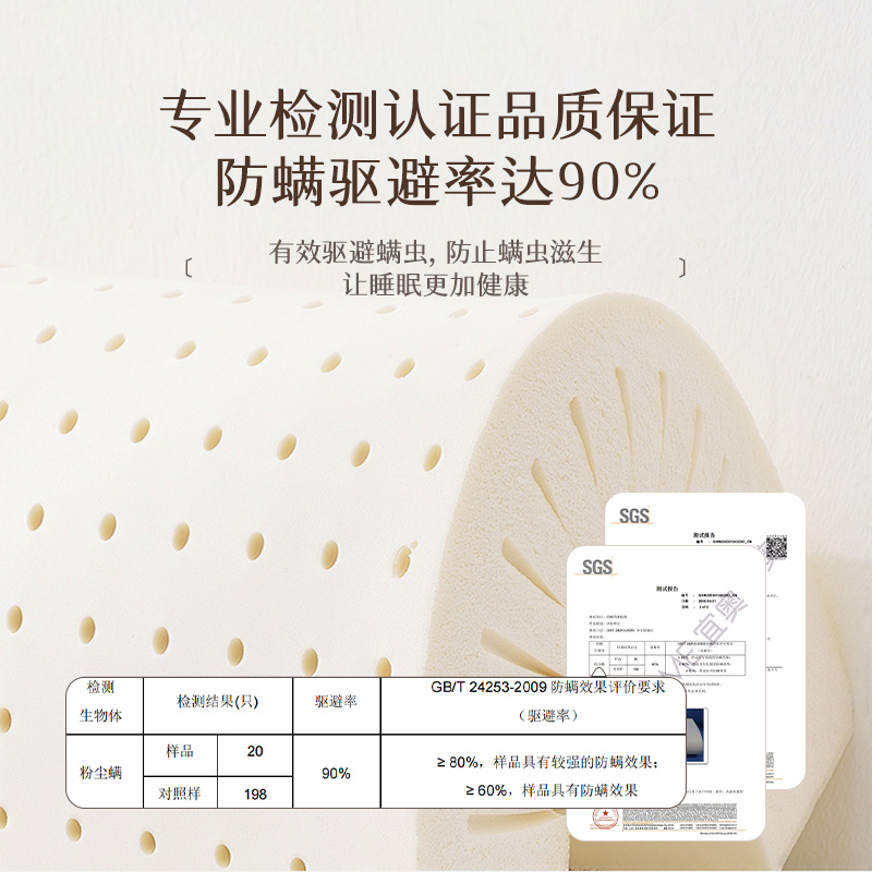 宜奥『墨云』30万次耐久性测试双层防螨乳胶床垫装在盒子里的床垫