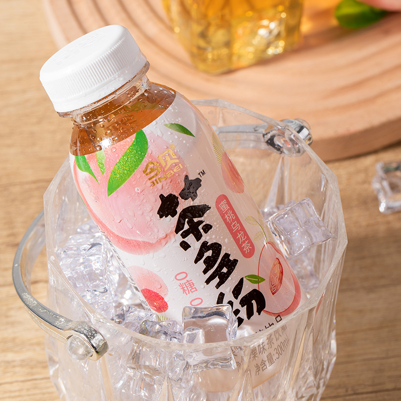 今贝茶多纷无糖果茶0糖0卡 蜜桃乌龙茶西梅乌龙茶瓶装饮料200ml