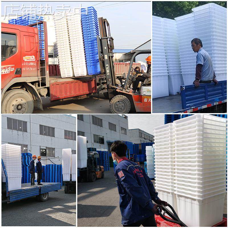 跨境塑料水箱 塑料带盖加厚长方形超大pe桶养鱼户外塑料水箱,淘宝优惠券,粉丝福利购,淘宝优惠卷