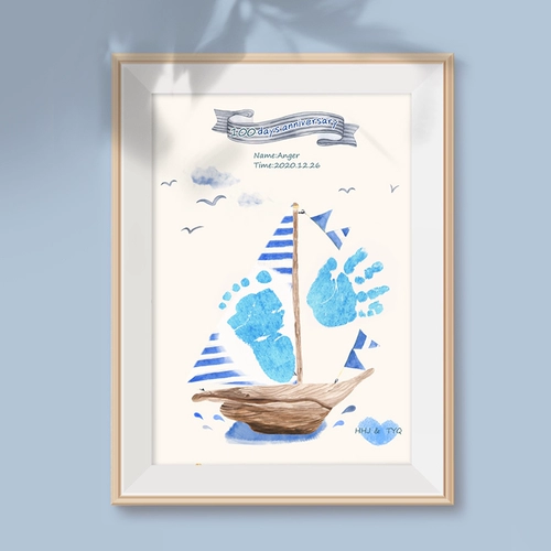 Оригинальные детские отпечатки рук и ног для новорожденных для младенца, сувенир, фоторамка, делается под заказ